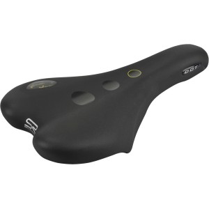 Schwarzer Selle Royal Trekking Fahrradsattel für Herren mit Gel-Einlage.