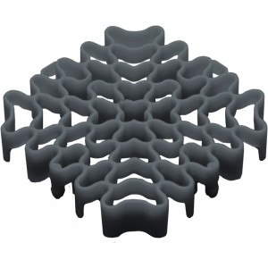 Dunkelgraues Florco Expansionsteil für 40x40 cm Klickfliesen zur Terrassengestaltung.