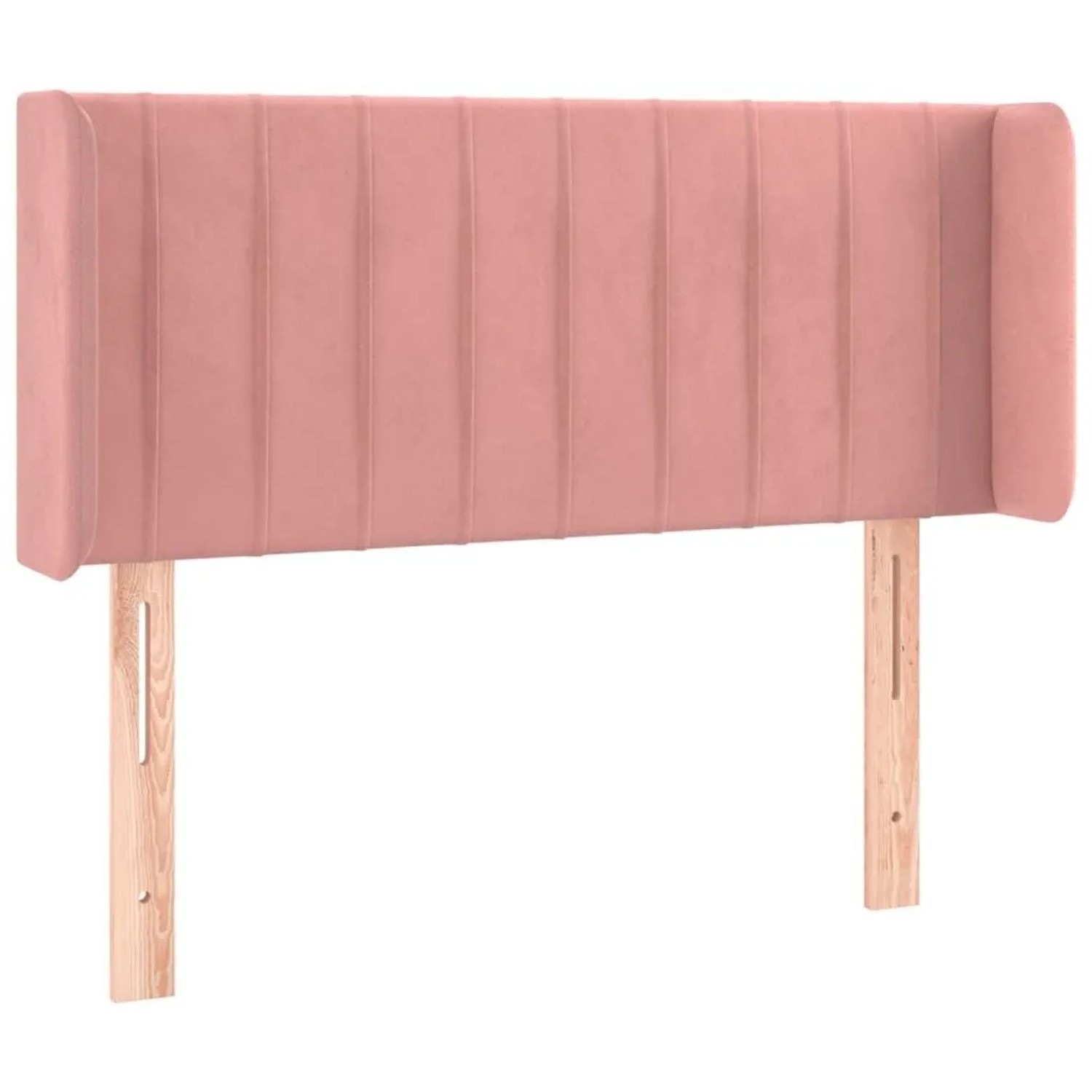 vidaXL Kopfteil mit Ohren Rosa 83x16x78/88 cm Samt 3119041