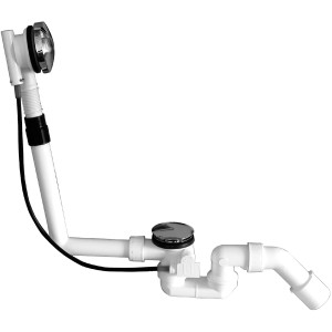 Viega Multiplex Excenter Ab- und Überlaufgarnitur für Badewannen, Chrom