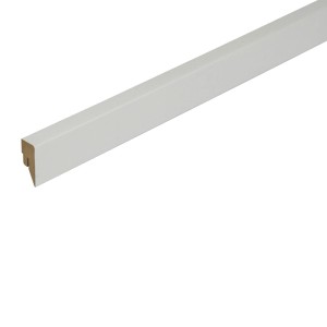 Sockelleiste Topline mit Clipfräsung 2.500 x 16 x 40 mm Weiß-Grundiert