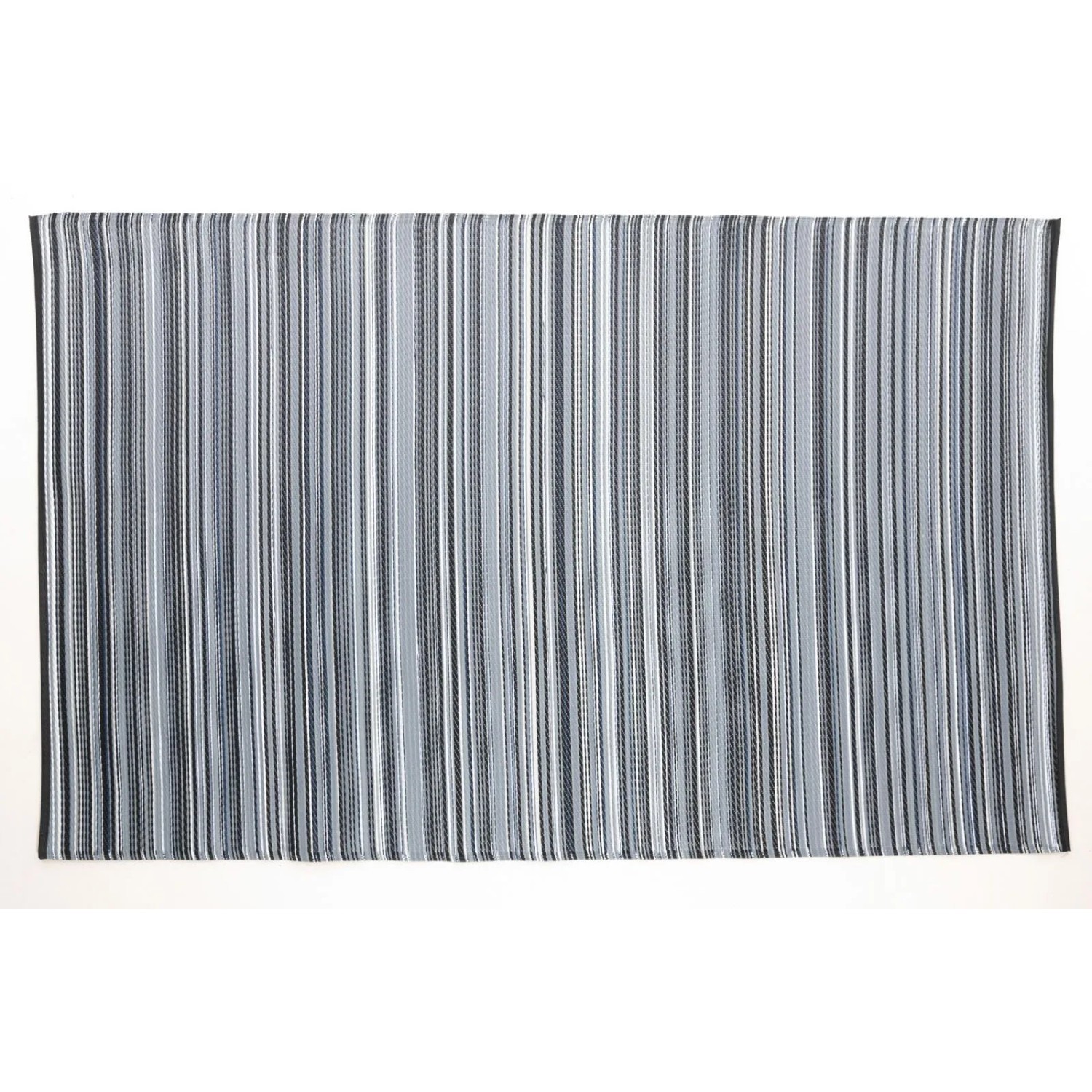 Jet-Line Outdoorteppich Mandy Schwarz Gestreift 150 x 240 cm günstig online kaufen