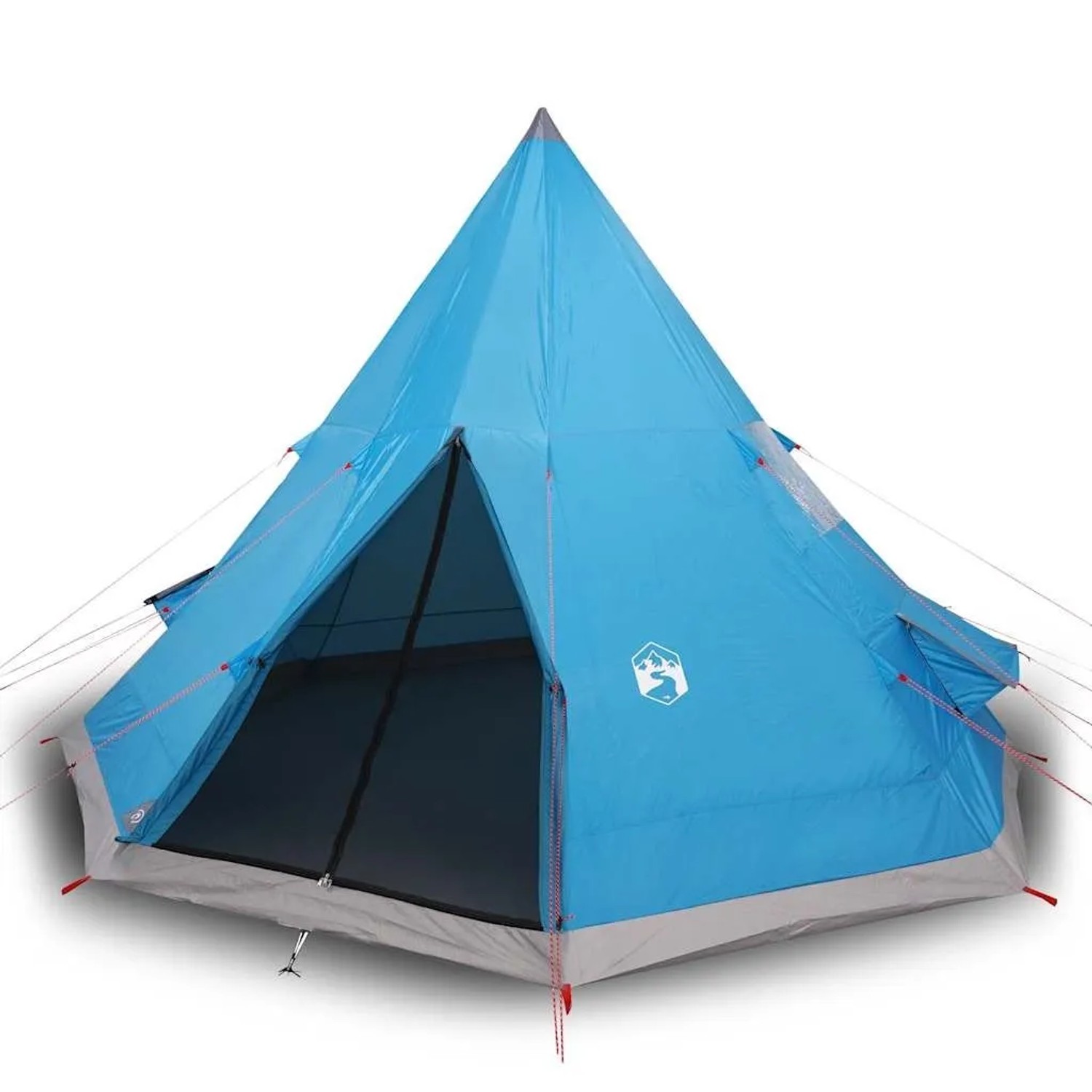 Furnicato Campingzelt Tipi Blau 367 X 367 X 259 Cm