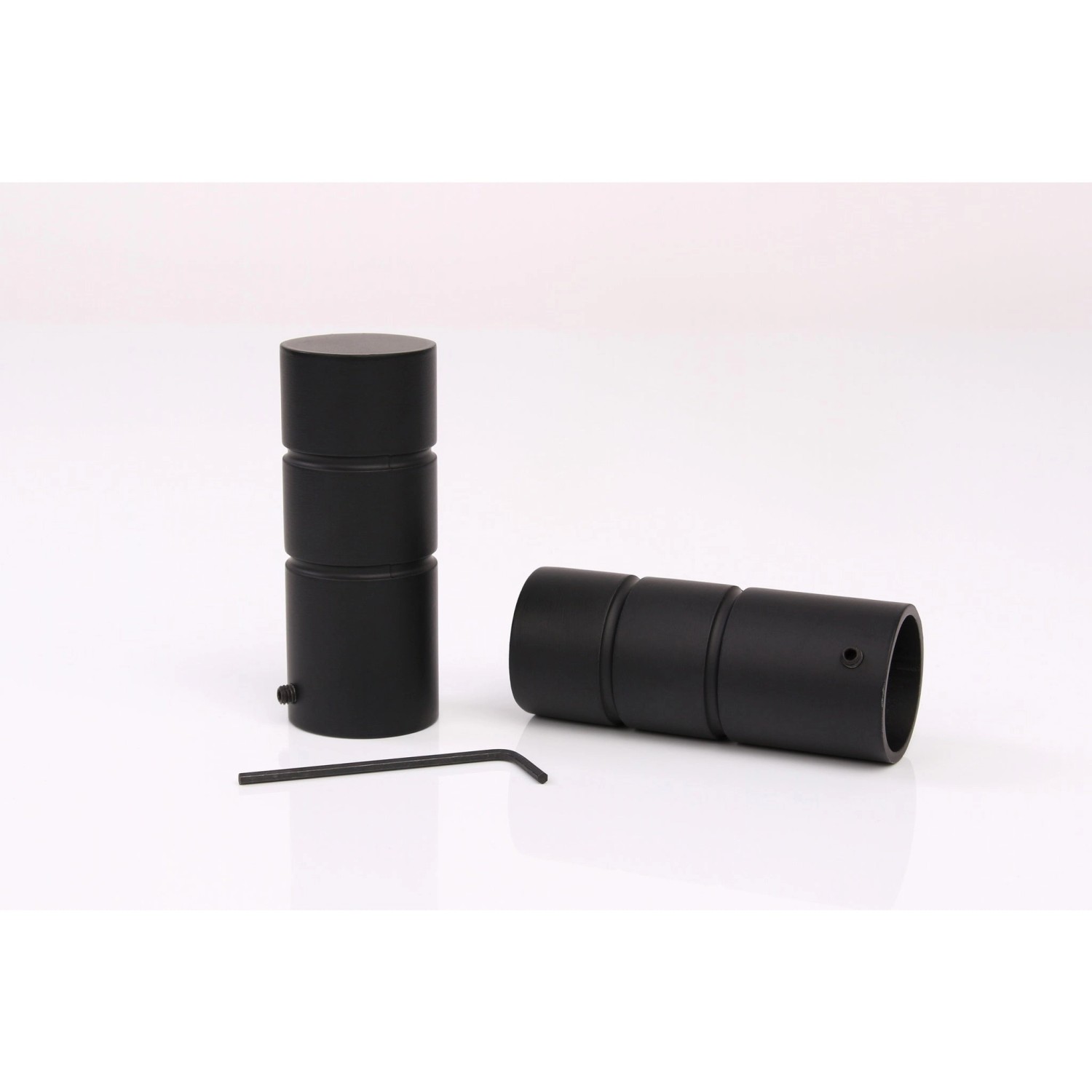 Deco-Raum Gardinenstange nach Maß 1-Lauf Zylinder Ø 25mm Schwarz 330cm_7