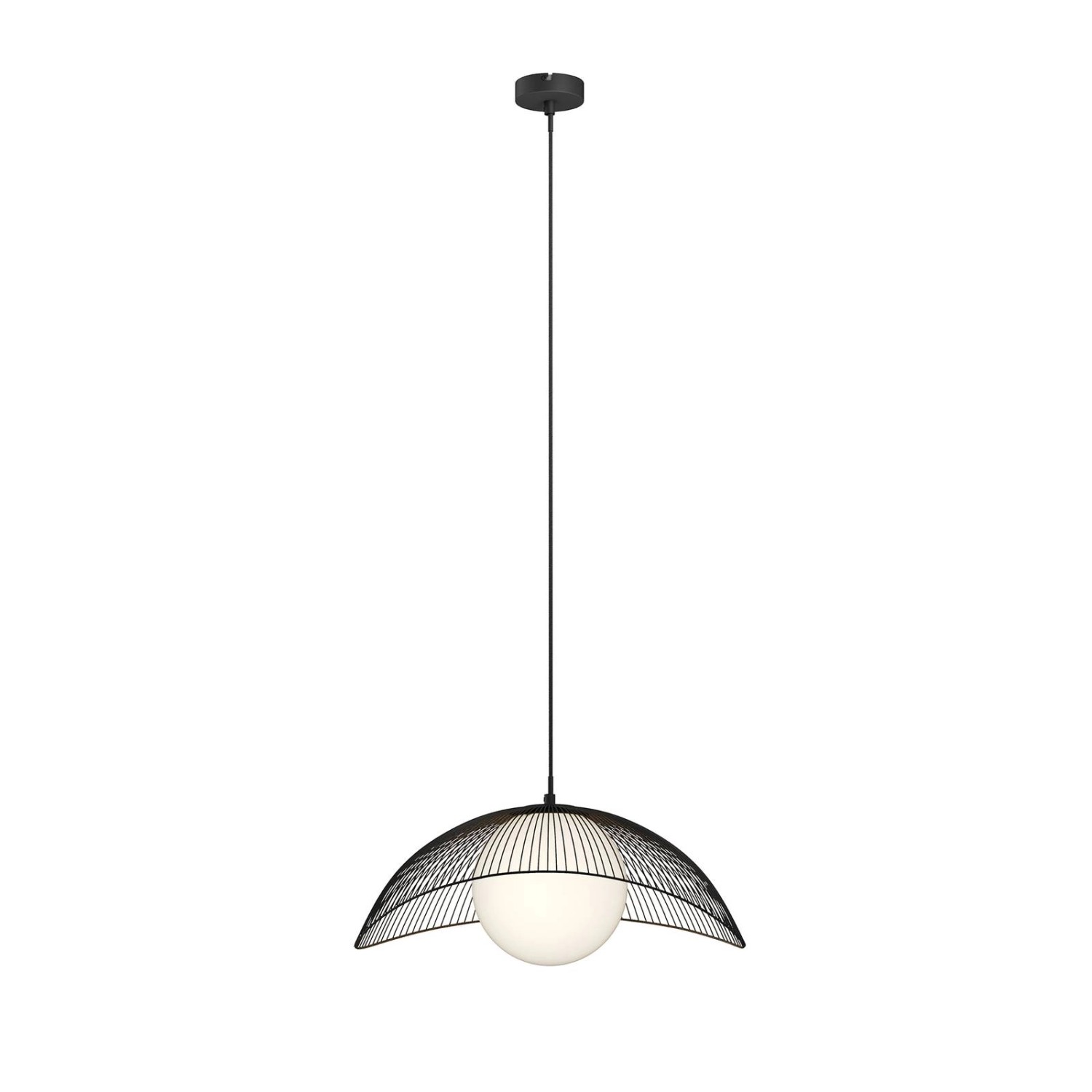 Lindby Pendelleuchte Fabronia 9624910 Modern in Schwarz aus Metall 1-flammi günstig online kaufen