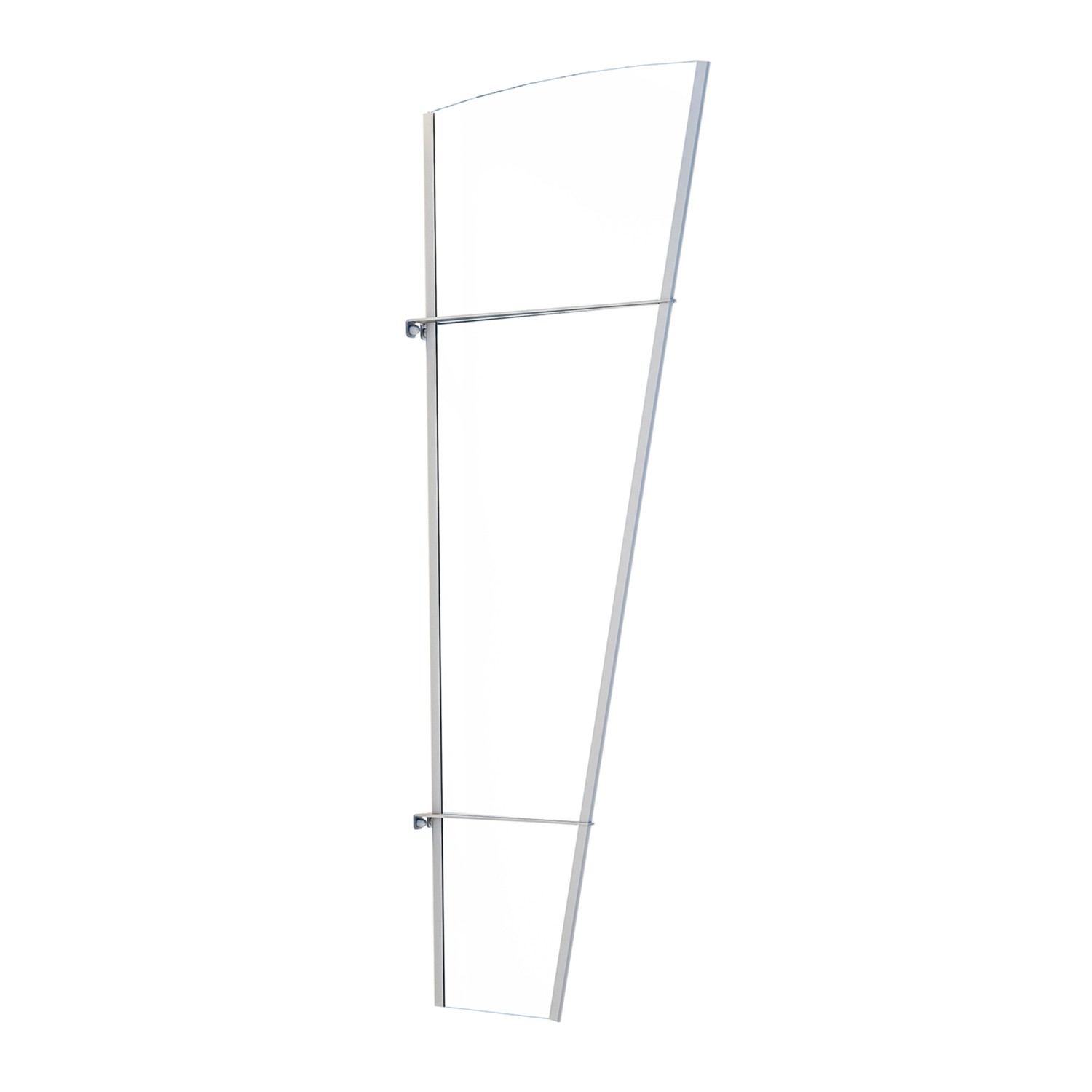 Schulte ExpressPlus Seitenblende LT-Line Acrylglas Edelstahl 62 cm x 167 cm