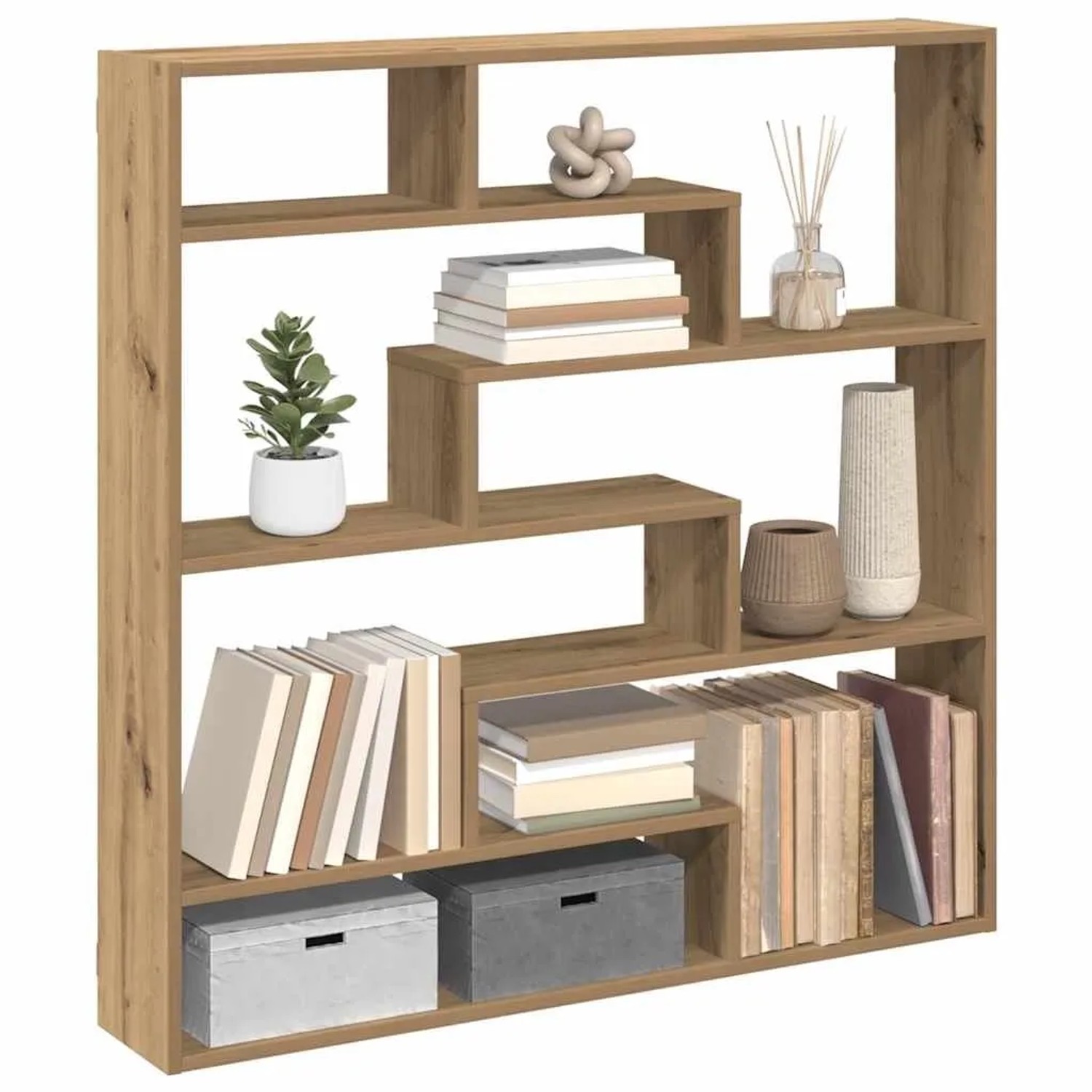 vidaXL Würfelregal 7 Fächer Artisan-Eiche Holzwerkstoff 860030_2