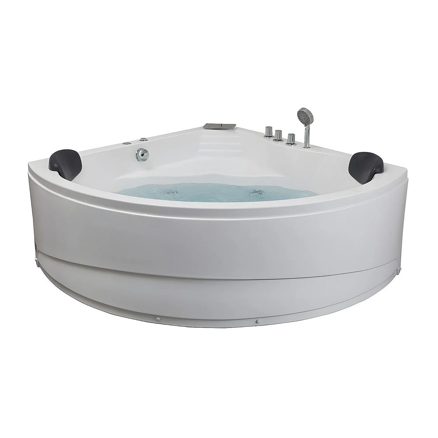 Vente-unique Whirlpoolbadewanne Aglena Weiß 150 cm