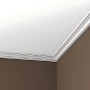 Weiße PROFHOME Eckleiste als Zierleiste an Decke und Wand im Set mit 28 Leisten (56m).
