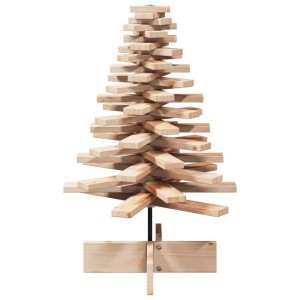 vidaXL Weihnachtsbaum Holz zum Schmücken 80 cm Massivholz Kiefer 858201