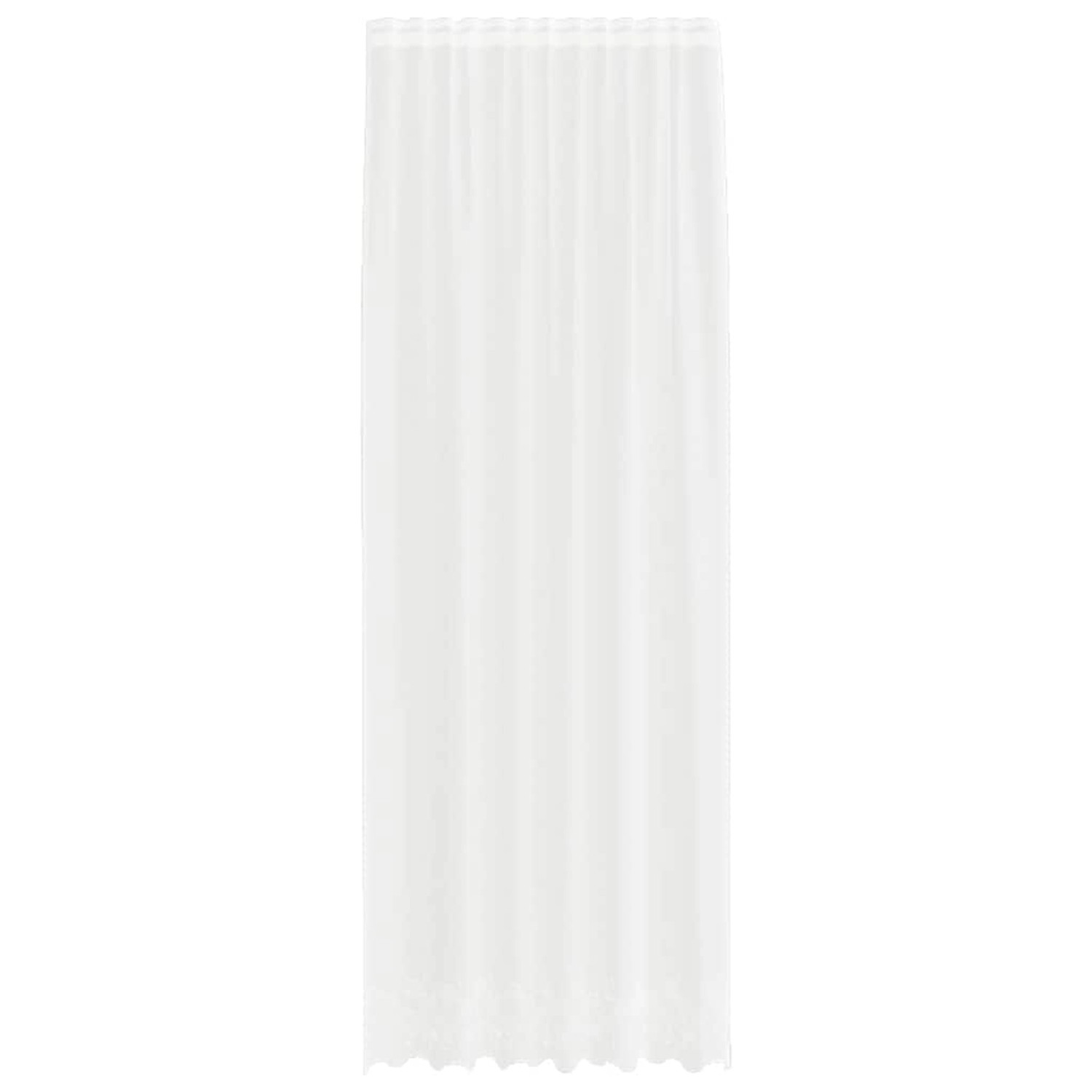 vidaXL Spitzenvorhang mit Vorhängen Weiß 150x300cm Polyester 4107760 günstig online kaufen