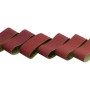 6-teiliges LUX Schleifband-Set (75x457mm) für Bandschleifer, verschiedene Körnungen für Holz und Metall.