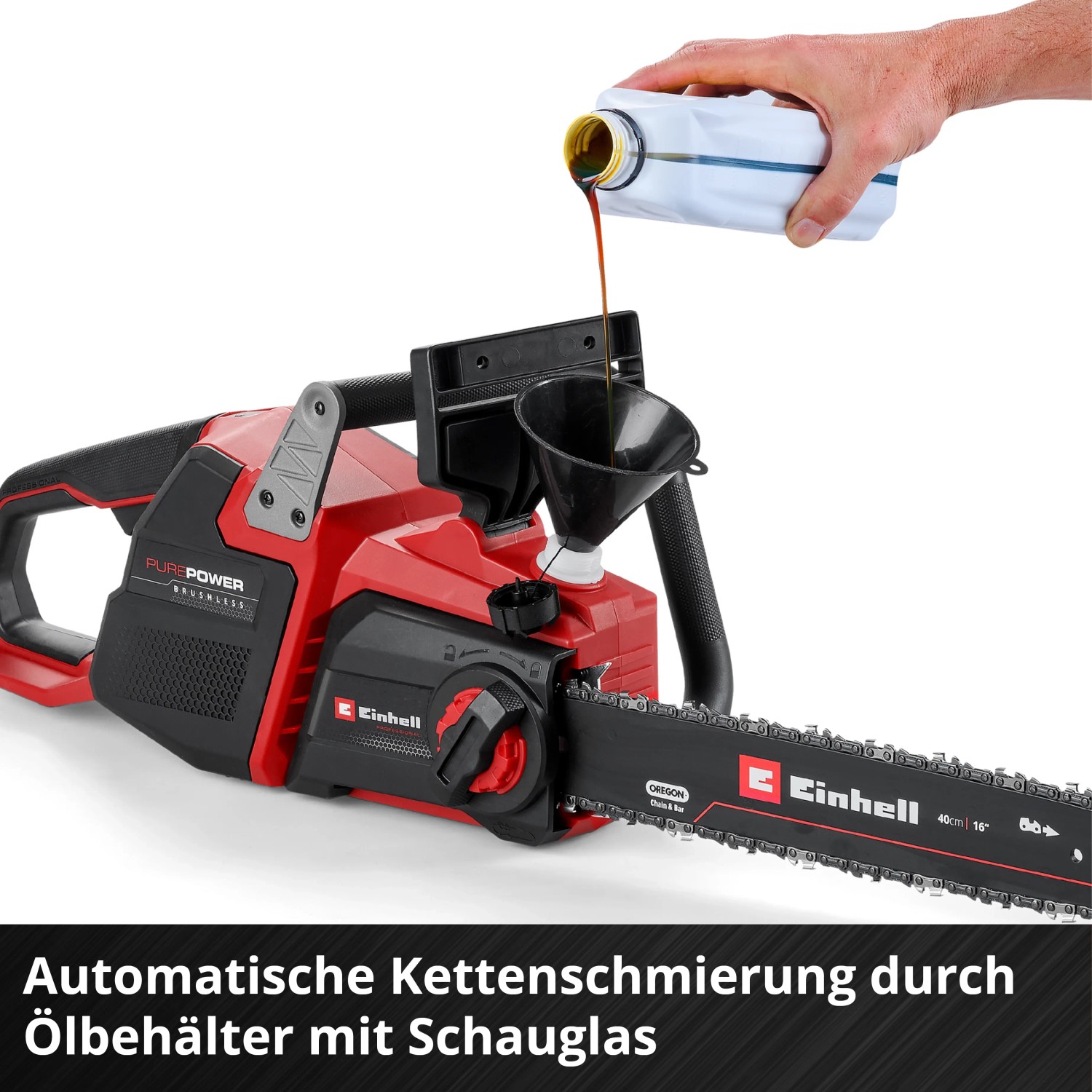 einhell akku kettensäge mit akku und ladegerät