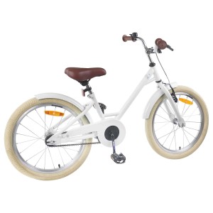 vidaXL Kinderfahrrad 22 Zoll für 7-12 Jahre Alt Weiß 42009210
