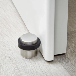 SOTECH 2er Set Türstopper STOPPER Ø36 mm H 32 mm Echt Edelstahl SS201 Gebürstet Bodenmontage Selbstklebend Stockschraube