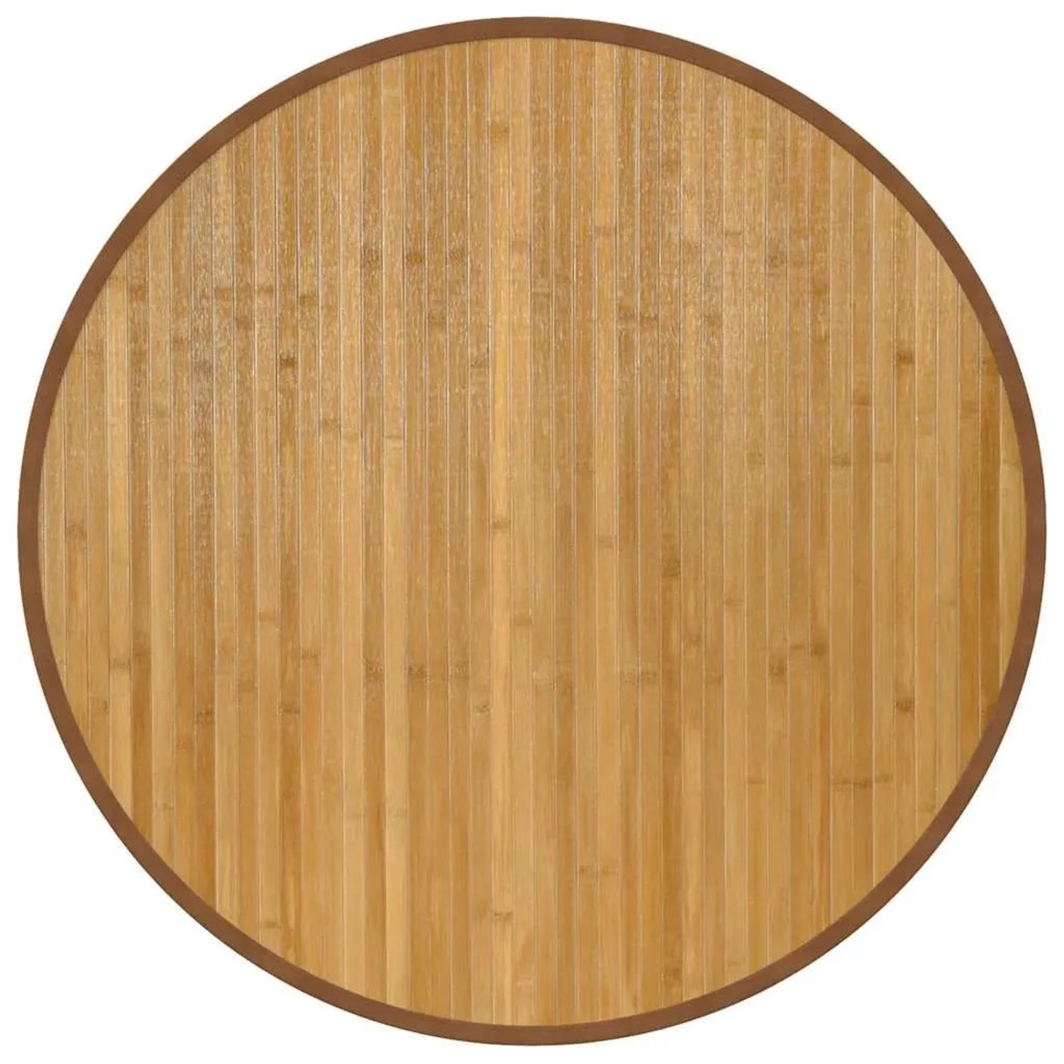 vidaXL Teppich Rund Natur 80 cm Bambus 376979