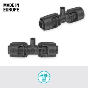 Gardena T-Stück für Sprühdüsen, 5er-Set zur Fixierung im Micro-Drip-System.