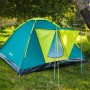 Bestway® Cool Ground 3 Zelt für 3 Personen, blau-grün mit Vordach. Camping & Outdoor Zubehör.