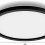 Schwarze Philips Hue Aurelle LED-Panelleuchte, Ø 39,5 cm, für stimmungsvolles Licht.