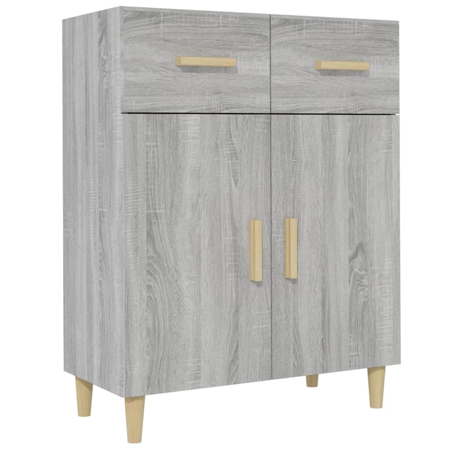 vidaXL Sideboard Grau Sonoma 69,5x34x89 cm Holzwerkstoff 817358