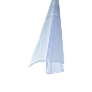 Transparente Bagnoxx Spaltdichtung (2m) für 8mm Glas, lange Dichtlippe für Dusche.