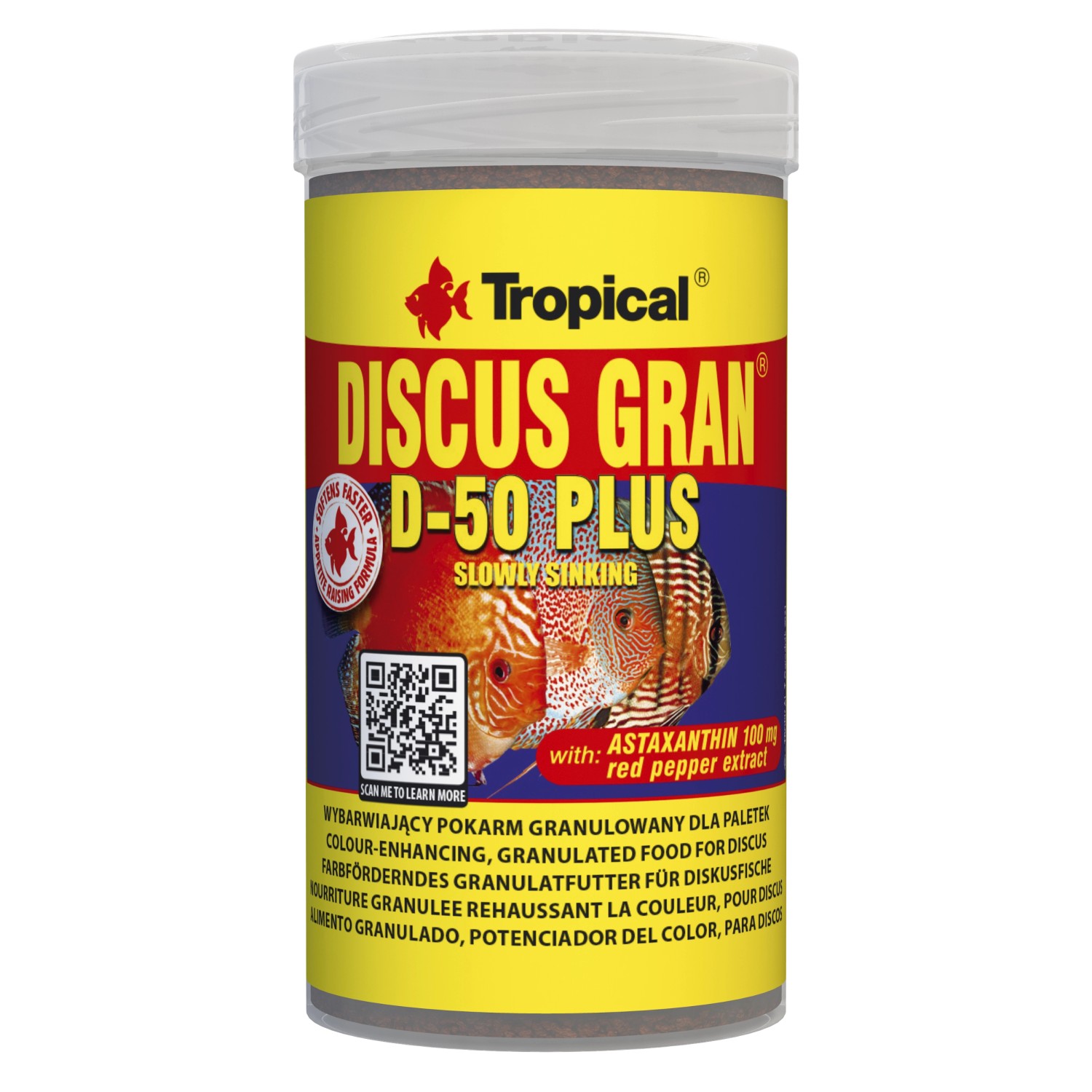 Tropical Fischfutter-Granulate Discus Gran D-50 Plus 100 ml
