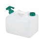 Relaxdays Wasserkanister Kunststoff Weiß BPA-frei mit Hahn 10 l