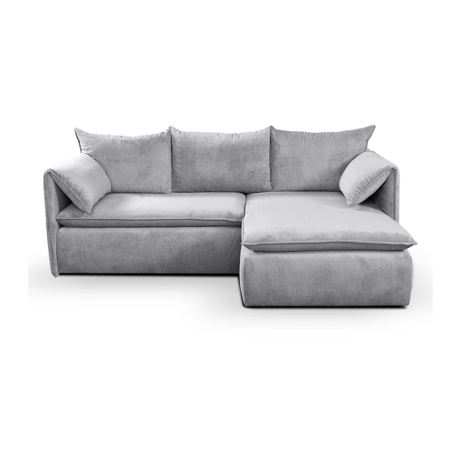Vente-unique Schlafsofa Teodora Grau 230 cm