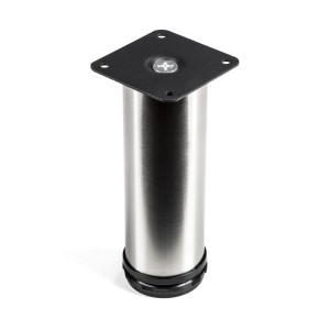 SOTECH 4er Set Möbelfuß JIMMY Ø50 mm Höhe 150 mm Edelstahl Gebürstet