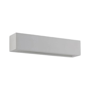 Moderne, weiße Lindby Wandleuchte Tjada aus Gips/Ton, 2-flammig für Innenräume.