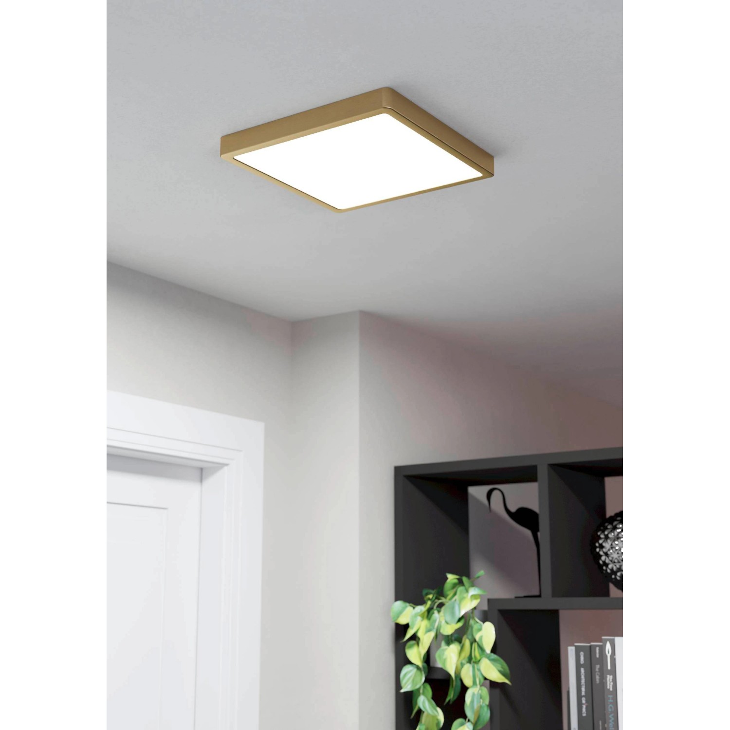 LED-Anbaupanel Fueva 5 IP20 830 messing 28,5x28,5 günstig online kaufen