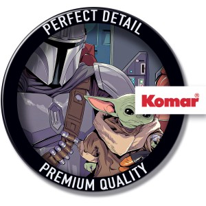 Komar Wandbild Mandalorian The Child Cockpit, 40x30 cm. Wanddeko mit Star Wars Motiv.