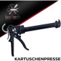 bestTools Profi Kartuschenpresse, 150-310ml, 20:1, inkl. 5 Spitzen. Werkzeug für Silikon und Klebstoffe.