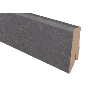 Sockelleiste K58C Mustang Slate, 58 mm hoch, mit Kabelkanal.