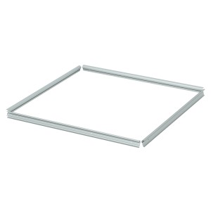 Velux Kappleisten-Set, Alu, silber, 60x60 cm, für Flachdachfenster & Tageslichtspots.
