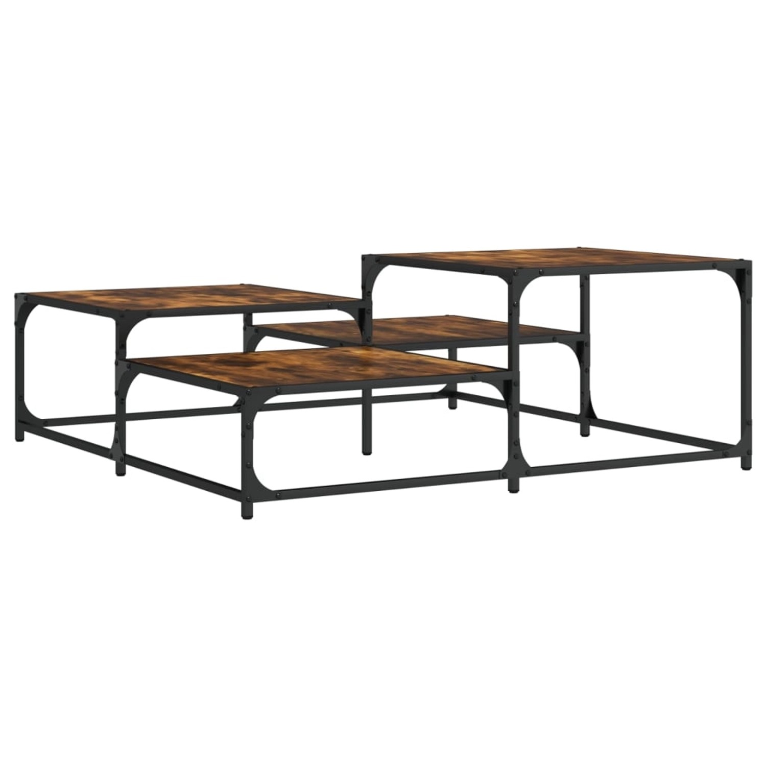 vidaXL Couchtisch Räuchereiche 107x107x40 cm Holzwerkstoff 837754 günstig online kaufen