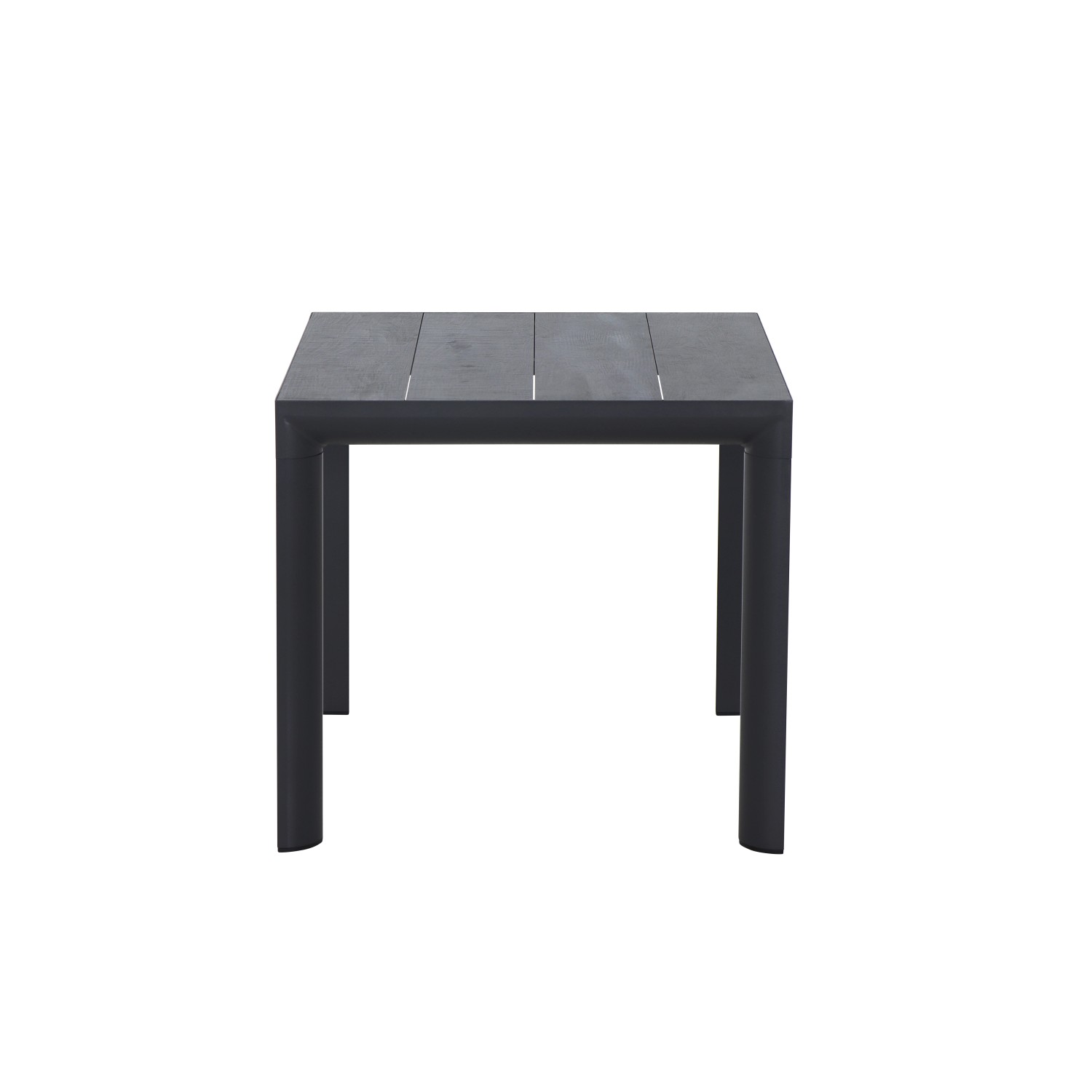 Rechteckiger, grauer Siena Garden Gartentisch Silva aus Aluminium und Keramik, 80x80 cm.