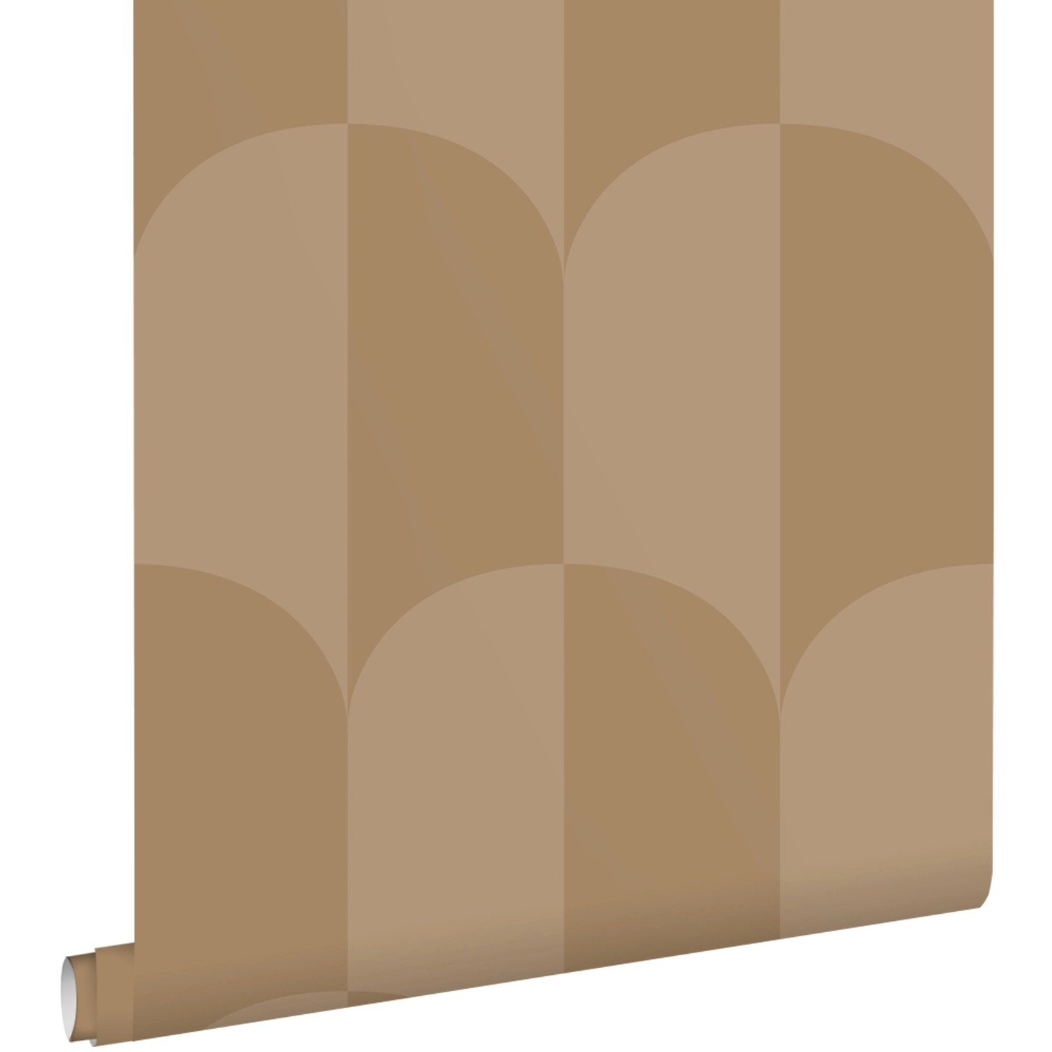 ESTAhome Tapete Art Decó Muster Beigebraun 50 x 900 cm günstig online kaufen