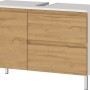 Germania Waschbeckenunterschrank GW-TORRANCE, weiß/Eiche, 80 cm breit.