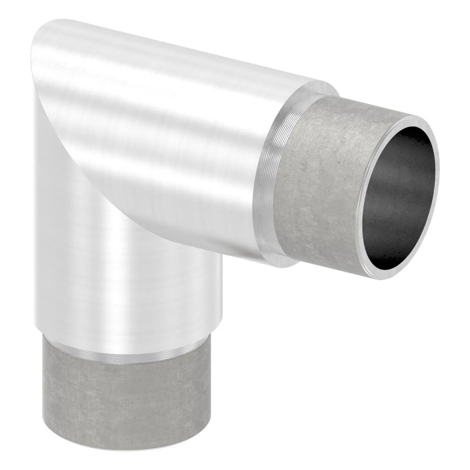 FeNau Eckbogen V2A Für Rohr Ø 33,7x2,0 mm Zum Stecken
