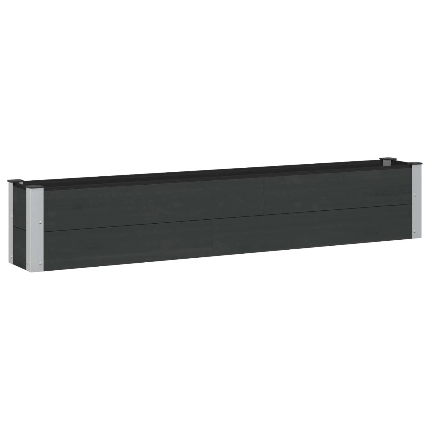 vidaXL Hochbeet Schwarz 200 x 30 x 36 cm 42039038