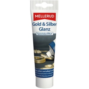 Mellerud Spezialpolitur für Gold und Silber, 75ml Tube zur Reinigung und Pflege von Metallen.