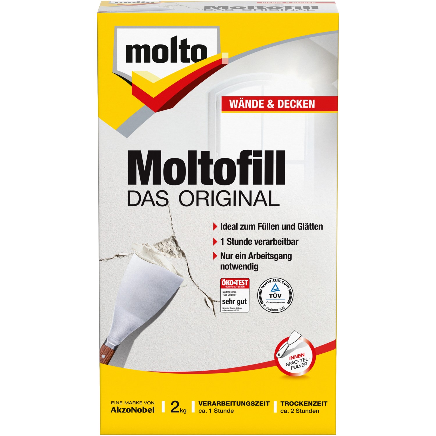 Molto Moltofill Spachtelpulver Innen 2 kg