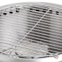 Detailaufnahme: Feuerstelle mit Grillrost aus Edelstahl. Ideal zum Grillen im Garten.