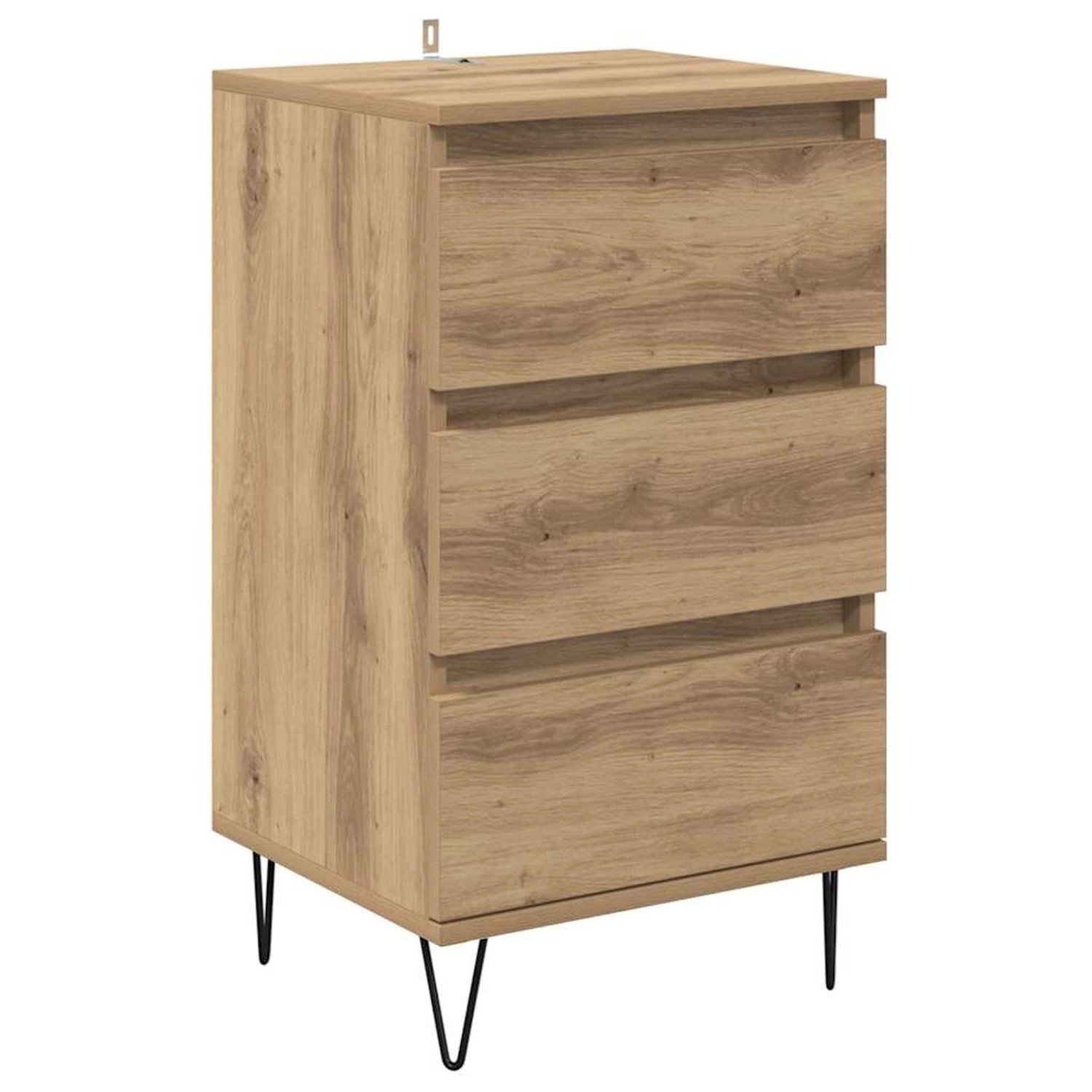 vidaXL Sideboard Artisan-Eiche 40 x 35 x 70 cm Verbundholz und Eisen 881706 günstig online kaufen