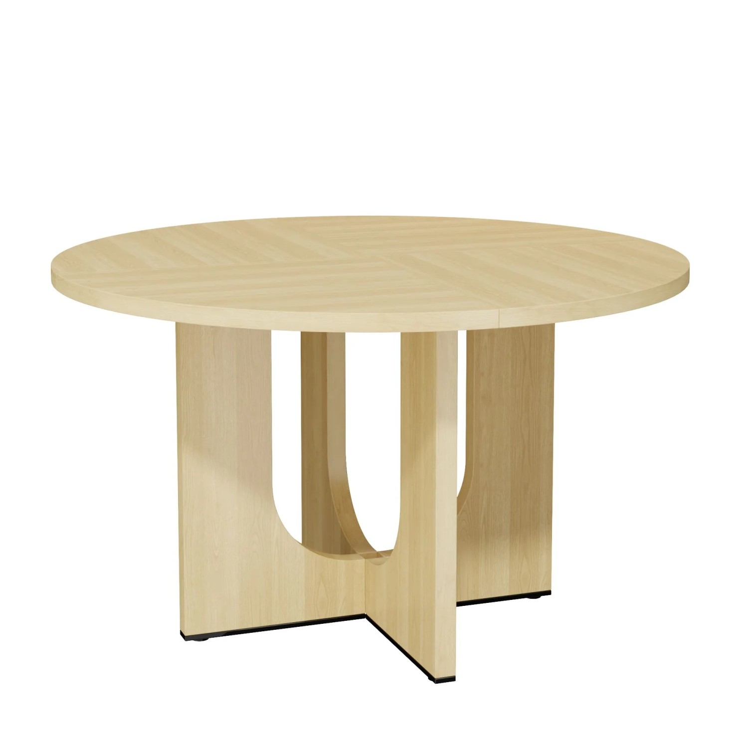 Merax Esstisch Rund 120x120cm Eiche Skandi Design