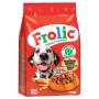 Frolic Hunde-Trockenfutter Geflügel, 1,5 kg Packung mit Dalmatiner und Futterringen.