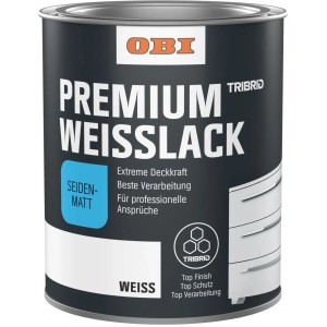 OBI Premium Weißlack Tribrid seidenmatt Weiß