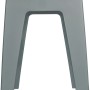Grauer Wenko Badhocker Kumba aus Kunststoff, 47x38x32cm, ideal für Bad & Haushalt.