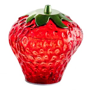 Rote Deko-Erdbeere Fresa mit LED-Beleuchtung, 12,5x13cm, für stimmungsvolle Dekoration.